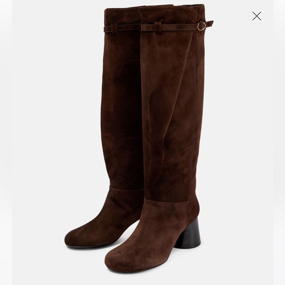 KHAITE Admiral suede knee-high boots sz 40 NEW - Picture 3 of 15